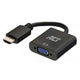 ACT 0,15 M, Adaptateur féminin HDMI-A masculin à VGA, avec audio
