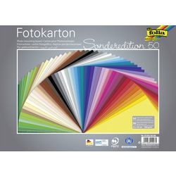 Papier coloré folia 6125 50 99 assortiment de couleurs en carton photo