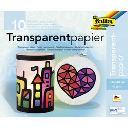 Papier kraft folia 800, assortiment de couleurs de papier transparent