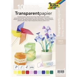 Papier kraft folia 87409, assortiment de couleurs de papier transparent
