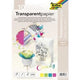 Papier kraft folia 87429, assortiment de couleurs de papier transparent