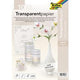 Papier craft folia 87400 papier transparent blanc