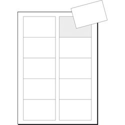 Cartes de visite sigel 3c 85x55mm blanc brillant