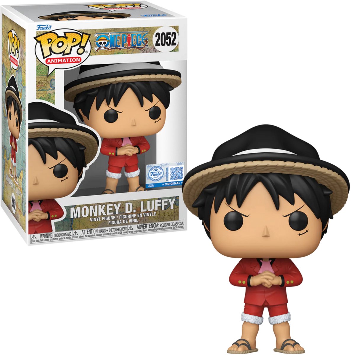 Funko-pop ! animation : one piece - luffy (gâteau entier) #2052 édition spéciale exclusive