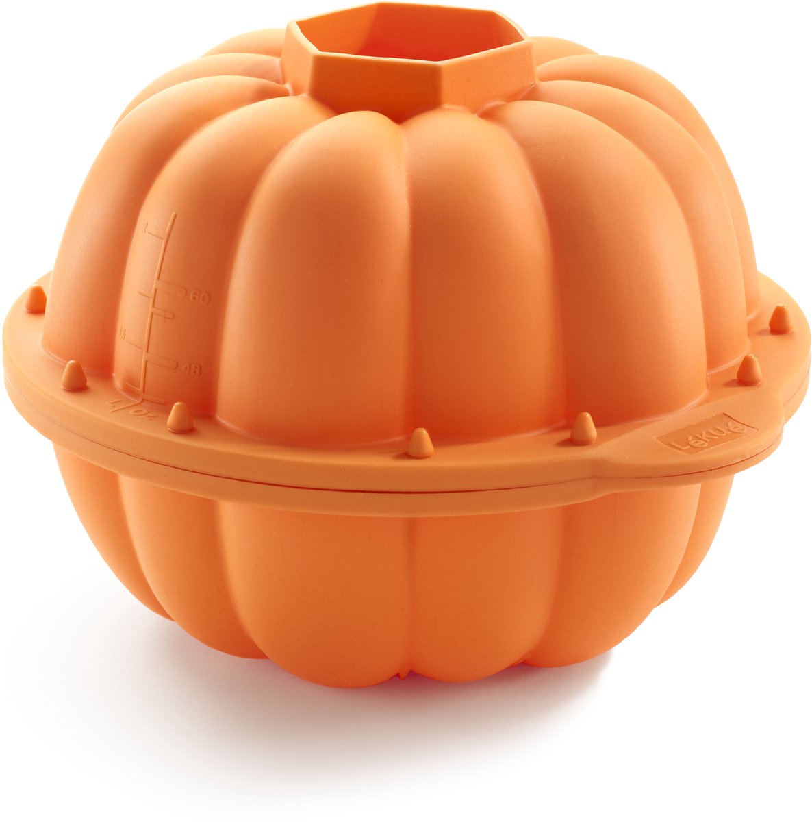 Moule à cake citrouille Lékué - silicone - orange