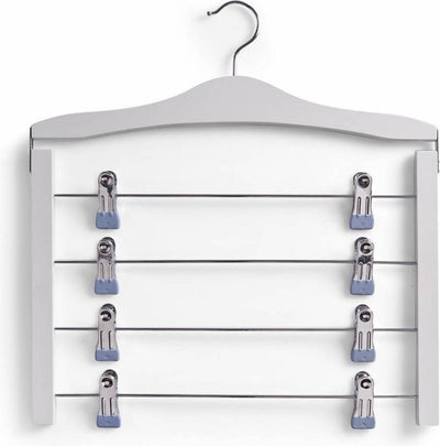 Zeller cintre en bois 4 niveaux bois blanc