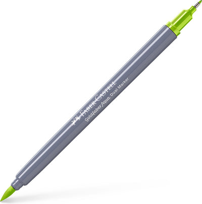 Faber-castell - marqueur aquarelle duo - goldfaber - vert clair 171 - pinceau 0,6mm - fc-164671