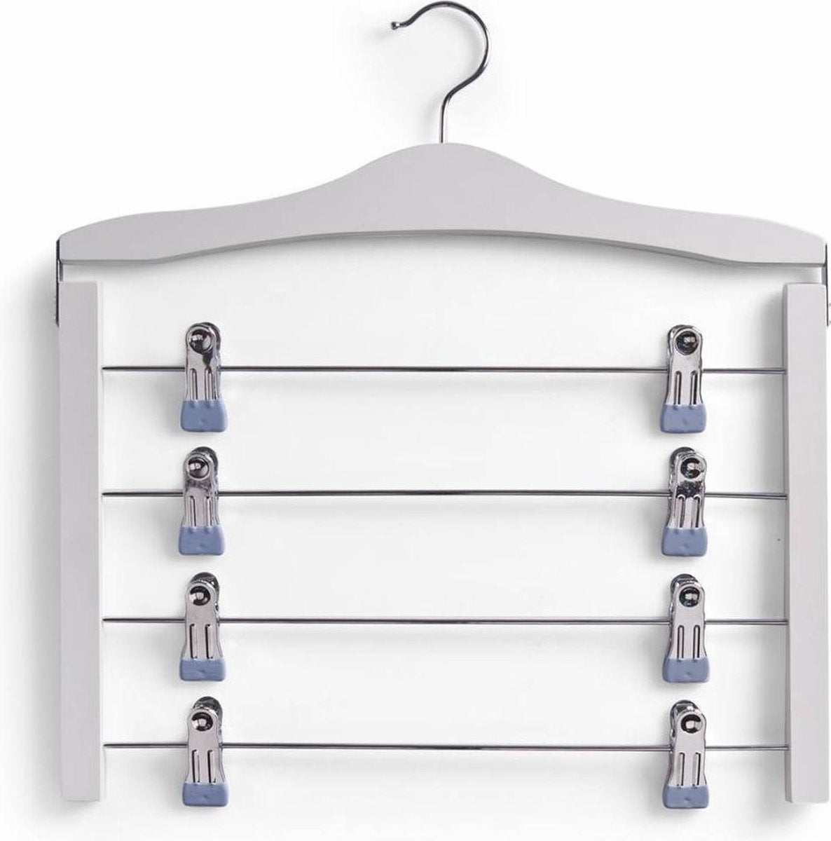Zeller cintre en bois 4 niveaux bois blanc