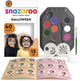 Snazaroo 1172184 Kit de maquillage aquatique pour personnages d'Halloween - Maquillage pour enfants - Kit de maquillage pour sorcière, squelette zombie - 13 pièces, hypoallergénique