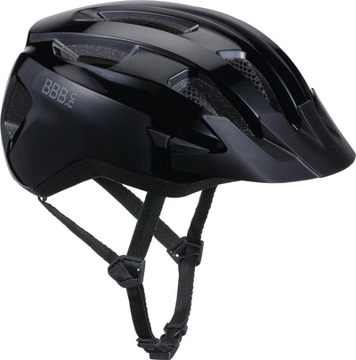 Bbb cycling casque de vélo de course - grand : 58 - 62 cm - cyclisme, VTT vélo de ville - rembourrage lavable - avec fixation de feu arrière - casque de vélo femme homme - noir brillant - condor 2.0 bhe-173