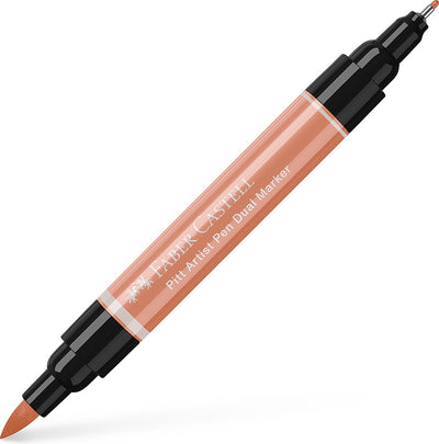 Marqueur de dessin Faber-castell - stylo d'artiste Pitt - marqueur duo - 189 brun cannelle - fc-162189
