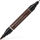 Marqueur de dessin Faber-castell - stylo d'artiste Pitt - marqueur duo - 175 sépia foncé - fc-162175