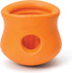 West Paw Toppl Zogoflex - Jouet pour Chien Fort - Slowfeeder - Orange - Grand - 10 cm