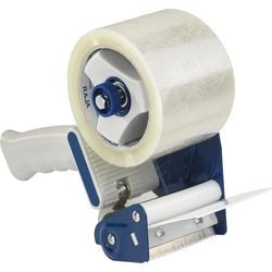 Porte-ruban adhésif raja deco75 acier bleu, plastique