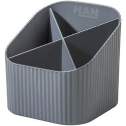 Pot à stylo han 17248-18 pp (polypropylène) gris