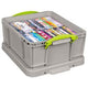 Boîte de rangement boîte vraiment utile 18rdg 18 l gris