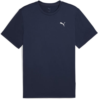 Puma m tad essentials solid cat tee (lc small cat) chemise de sport pour hommes - marine- blanc