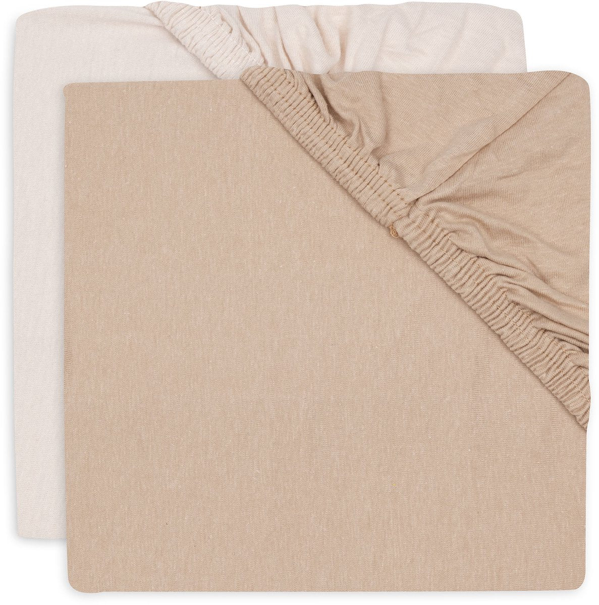 Jollein drap-housse berceau - 40 50x80 90cm - jersey - blush wild rose - 2 pièces