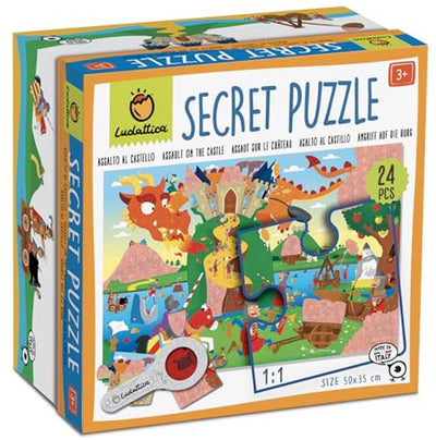 Château puzzle Ludattica - jeu éducatif pour enfants 24 pièces en carton.