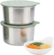 Ensemble de plats intérieurs Faitron babyboo - accessoires pour chauffe-plats babyboo - récipients intérieurs interchangeables - matériau sans BPA - ensemble de bols - vert
