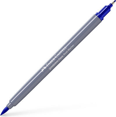 Faber-castell - marqueur aquarelle duo - goldfaber - bleu-violet 137 - pinceau 0.6mm - fc-164637