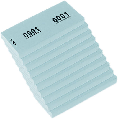 Pavé numérique Kangaro - 42x105mm - 70 grammes - chiffres 1-1000 - bleu