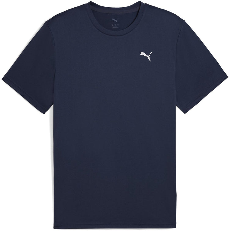 Puma m tad essentials solid cat tee (lc small cat) chemise de sport pour hommes - marine- blanc