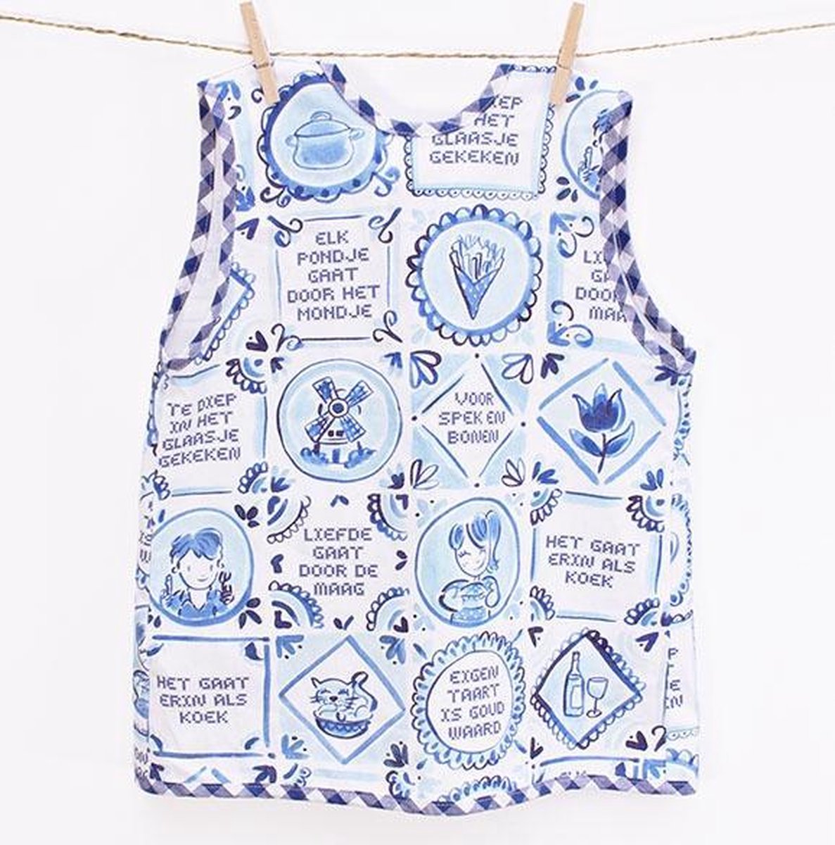 Blond Amsterdam - blond de Delft - tablier enfant - 40x50 cm