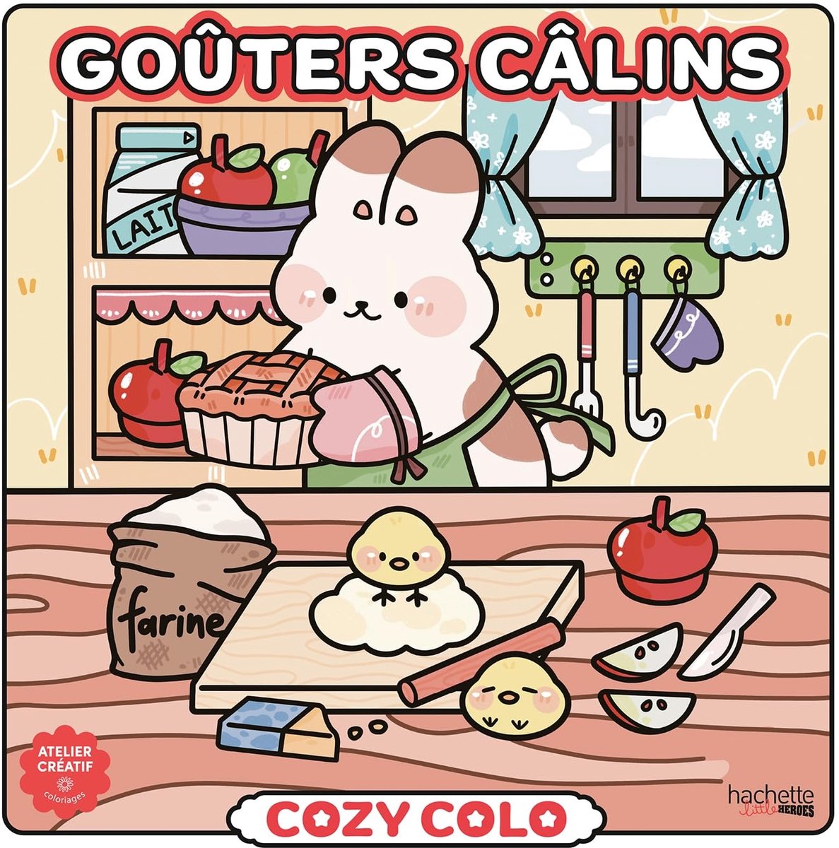 Hachette heros atelier créatif autres licences cosy colo cosy colo - gouters calins - hachette - livre de coloriage pour adultes