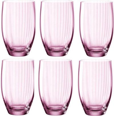Verre à long drink Leonardo poesia 460ml rosé - lot de 6