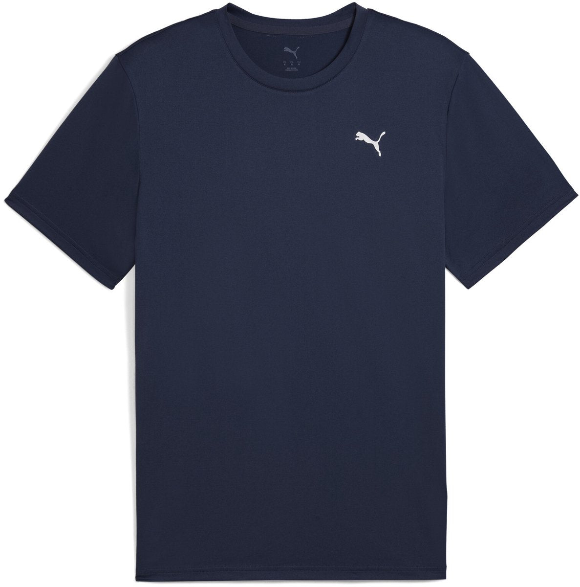 Puma m tad essentials solid cat tee (lc small cat) chemise de sport pour hommes - marine- blanc