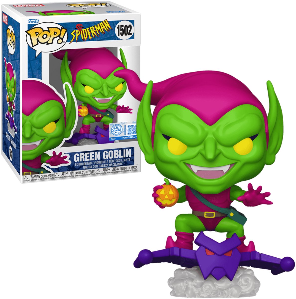 Funko Spider-Man Pop ! marvel figurine en vinyle lutin vert 9 cm pop! chiffre
