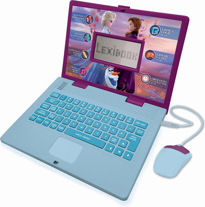 Ordinateur portable éducatif bilingue glacé Lexibook - 124 activités en anglais italien