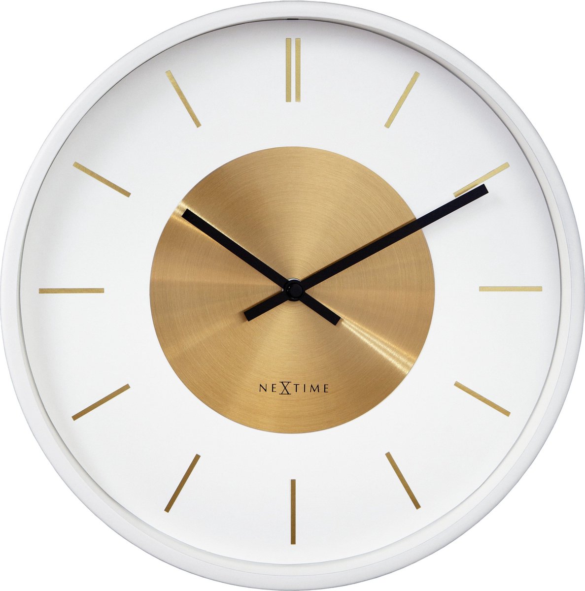 Nextime Nextime Mur Clock Retro II 25 cm Or blanc