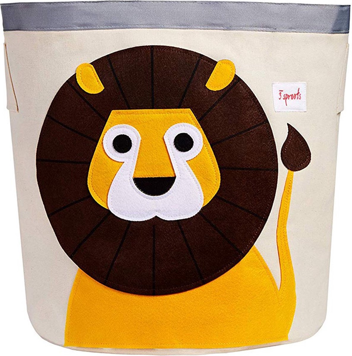 3 pousses - bac de rangement - meuble lion jaune lion jaune