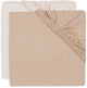 Drap-housse Jollein pour lit - 60x120cm - jersey - blush wild rose - 2 pièces