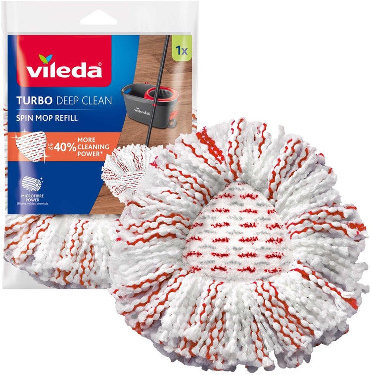 Vileda 1066785 - remplacement turbo 3-en-1 | 5 pièces