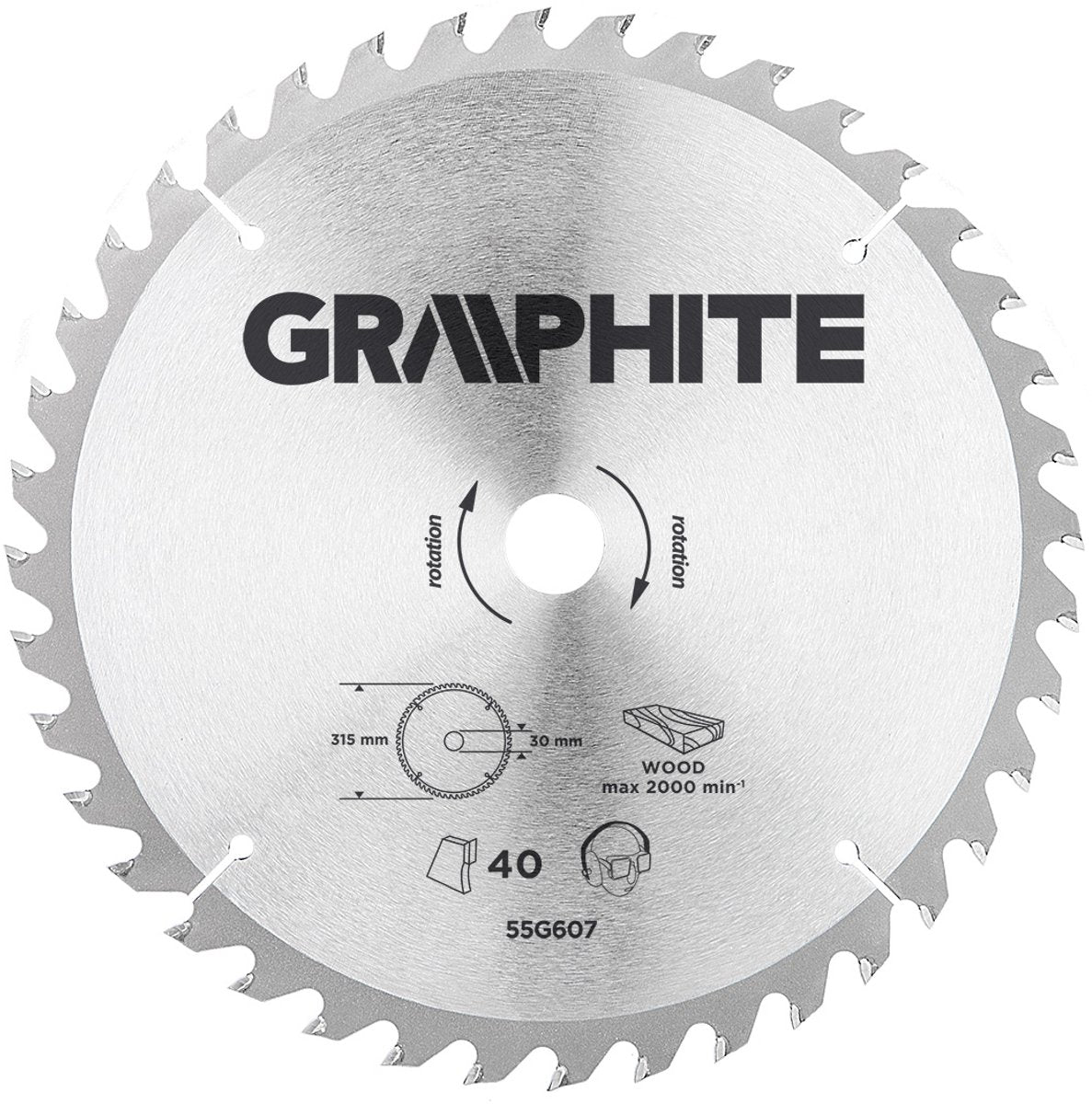 Série Graphite - lame de scie circulaire widia - 315mm - 40 dents