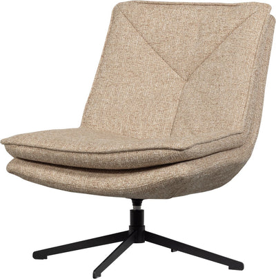 Fauteuil pivotant Woood Milaro - polyester - mélange naturel - 88x75x94