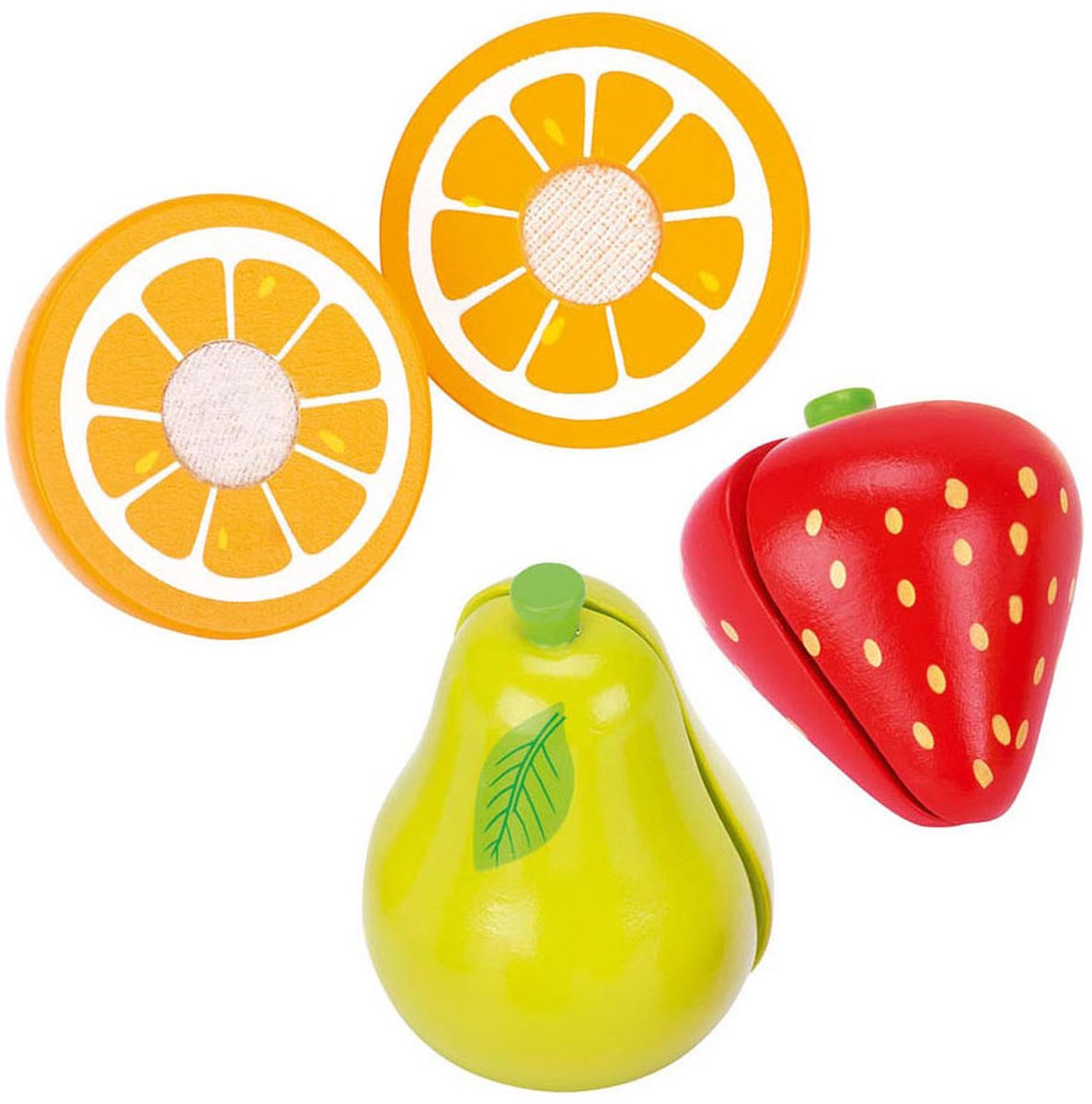 Blender en bois Goki avec des fruits, 7dlg.