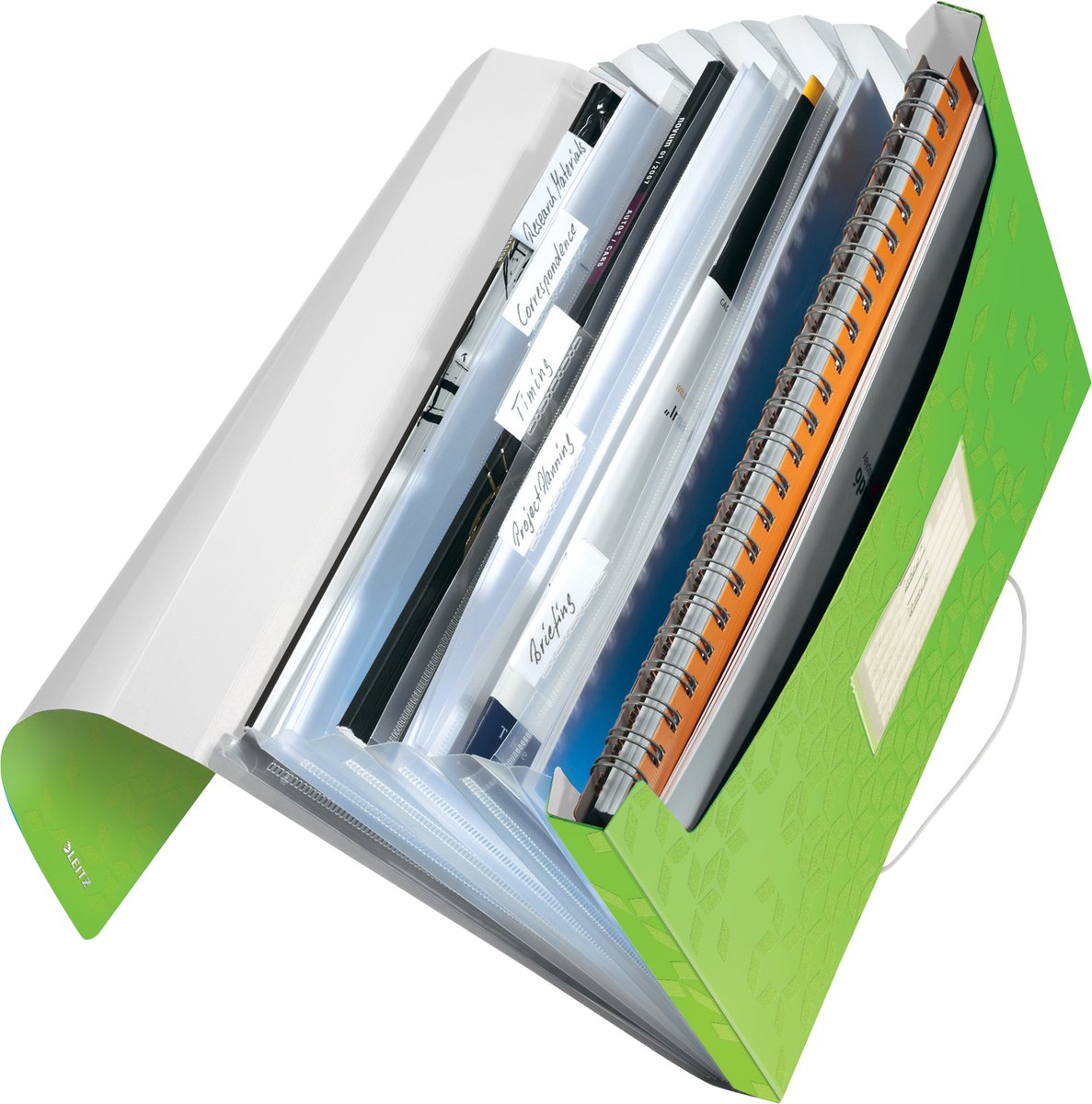 Dossier de projet Leitz wow pp - avec 6 compartiments - vert