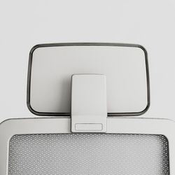 Appui-tête ceha chrenohrw cuir artificiel blanc, plastique