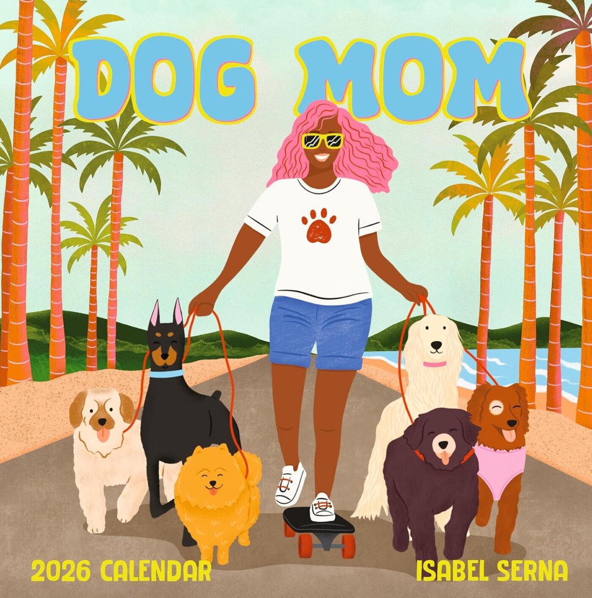 Calendrier mural maman chien 2026