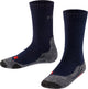 Falke tk2 anti-ampoules laine épaisse matière fonctionnelle chaussettes de marche enfants bleu - taille 23-26