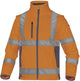 Delta plus veste softshell haute visibilité stretch 2en1 clair de lune - orange fluor | jaune - xl