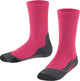 Falke tk2 anti-ampoules laine épaisse matière fonctionnelle chaussettes de marche enfants rouge - taille 23-26