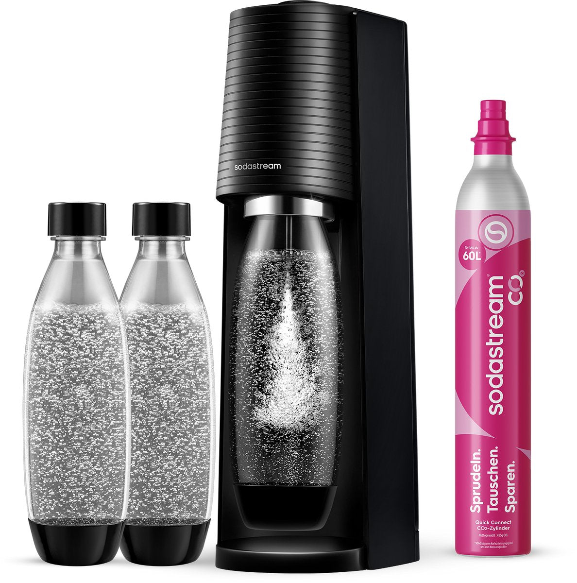 Machine à eau gazeuse Sodastream terra megapack noir