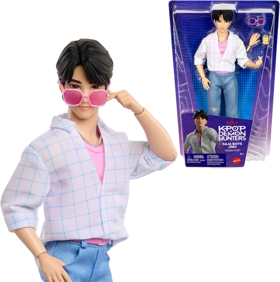 Mattel kpop chasseurs de démons saja boys jinu - poupée de mode