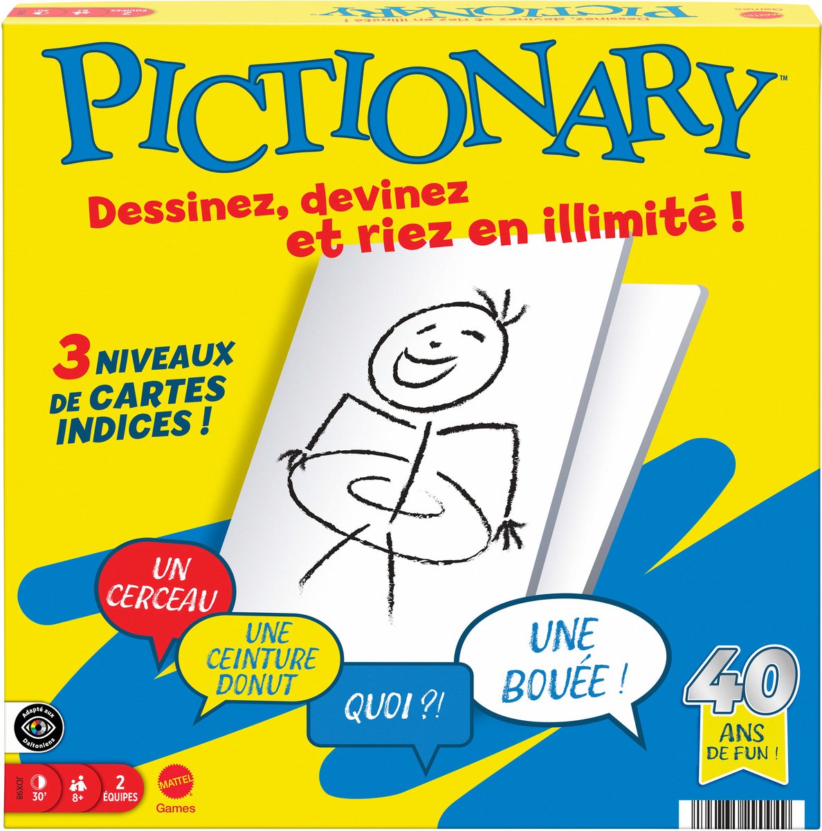 Mattel games pictionary - jeu de société - édition française