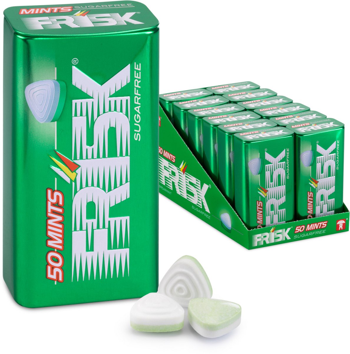 Frisk xl menthe verte - Fresh Makers - sans sucre - 1x12 pièces